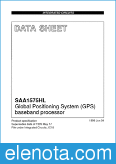 Philips SAA1575HL datasheet
