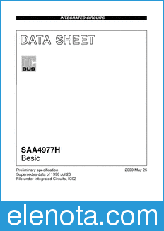 Philips SAA4977H datasheet