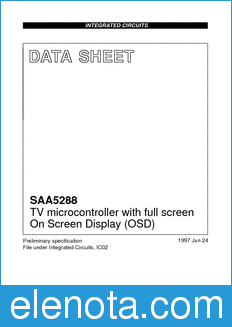 Philips SAA5288 datasheet