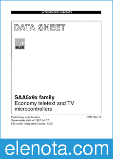 Philips SAA5290 datasheet