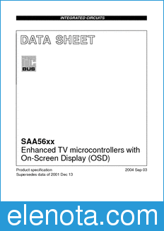 Philips SAA56xx datasheet