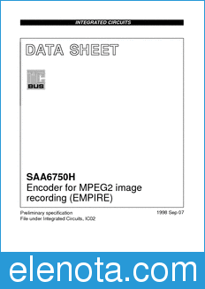 Philips SAA6750H datasheet