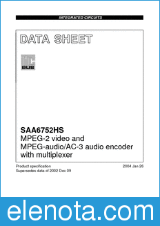 Philips SAA6752HS datasheet