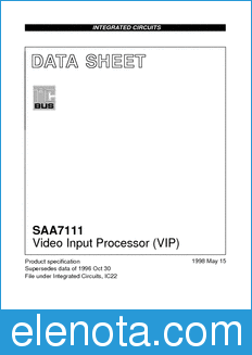 Philips SAA7111 datasheet
