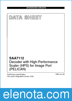 Philips SAA7112 datasheet