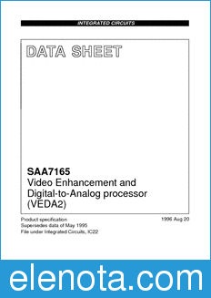 Philips SAA7165 datasheet