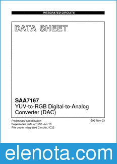 Philips SAA7167 datasheet