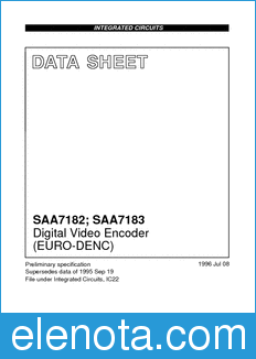 Philips SAA7182 datasheet