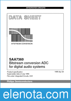 Philips SAA7360 datasheet