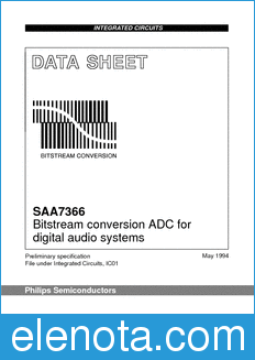 Philips SAA7366 datasheet