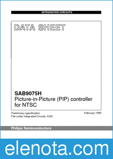 Philips SAB9075H datasheet