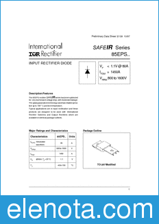 International Rectifier SAFE datasheet