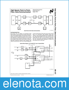 National Semiconductor SB-107 datasheet