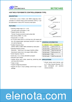Silan Microelectronics SC73C1402C datasheet