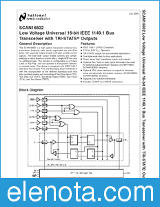 National Semiconductor SCAN16602 datasheet