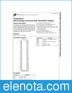 National Semiconductor SCAN18541T datasheet