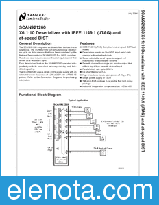 National Semiconductor SCAN921260 datasheet