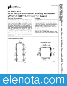 National Semiconductor SCANPSC110F datasheet