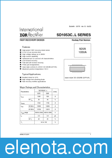 International Rectifier SD1053C..L datasheet