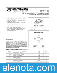 STMicroelectronics SD1541-09 datasheet