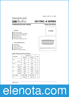 International Rectifier SD1700C..K datasheet