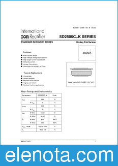 International Rectifier SD2500C..K datasheet