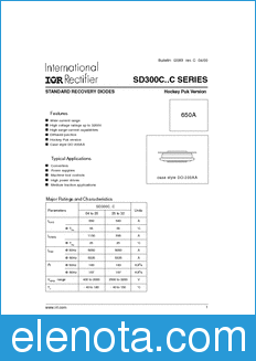 International Rectifier SD300C..C datasheet