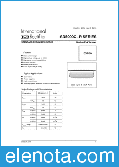 International Rectifier SD5000C..R datasheet