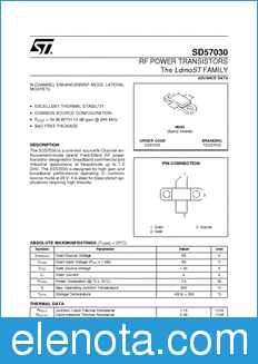 STMicroelectronics SD57030-01 datasheet