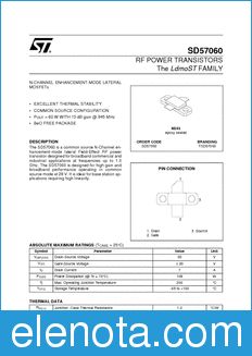 STMicroelectronics SD57060 datasheet