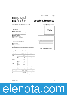 International Rectifier SD6000C..R datasheet