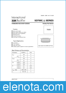 International Rectifier SD700C..L datasheet