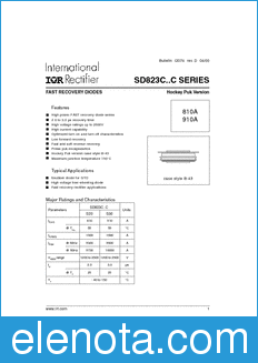 International Rectifier SD823C..C datasheet