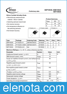 Infineon SDB10S30 datasheet