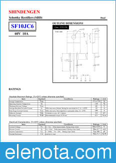 Shindengen SF10JC6 datasheet