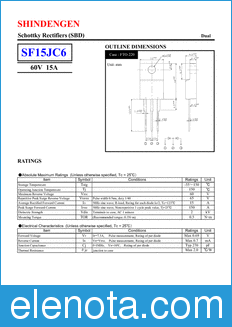 Shindengen SF15JC6 datasheet
