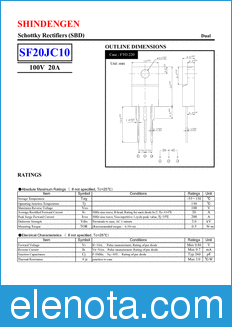 Shindengen SF20JC10 datasheet
