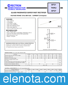 Rectron SF22-B datasheet