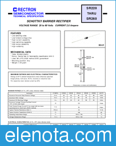 Rectron SF307C datasheet