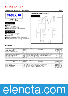 Shindengen SF5LC30 datasheet