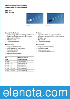 Infineon SFH313-2/-3 datasheet