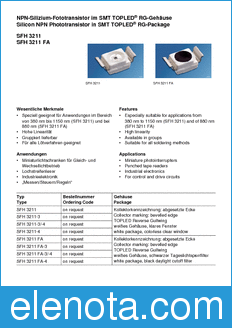 Infineon SFH3211-3/-4 datasheet