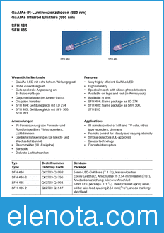 Infineon SFH485-2 datasheet