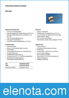 Infineon SFH530 datasheet