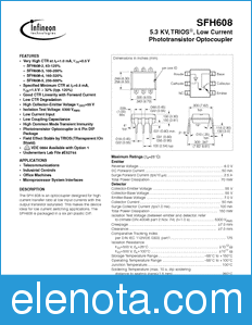 Infineon SFH608-2 datasheet