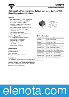 Vishay SFH608 datasheet