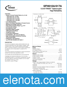 Infineon SFH610A-1 datasheet