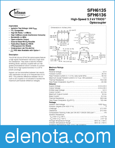 Infineon SFH6135 datasheet