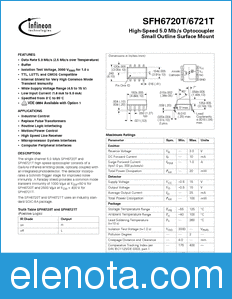 Infineon SFH6720 datasheet