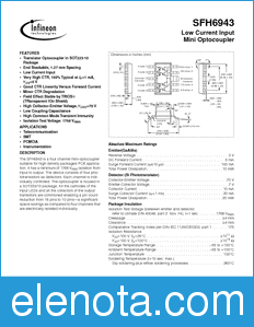 Infineon SFH6943-2 datasheet